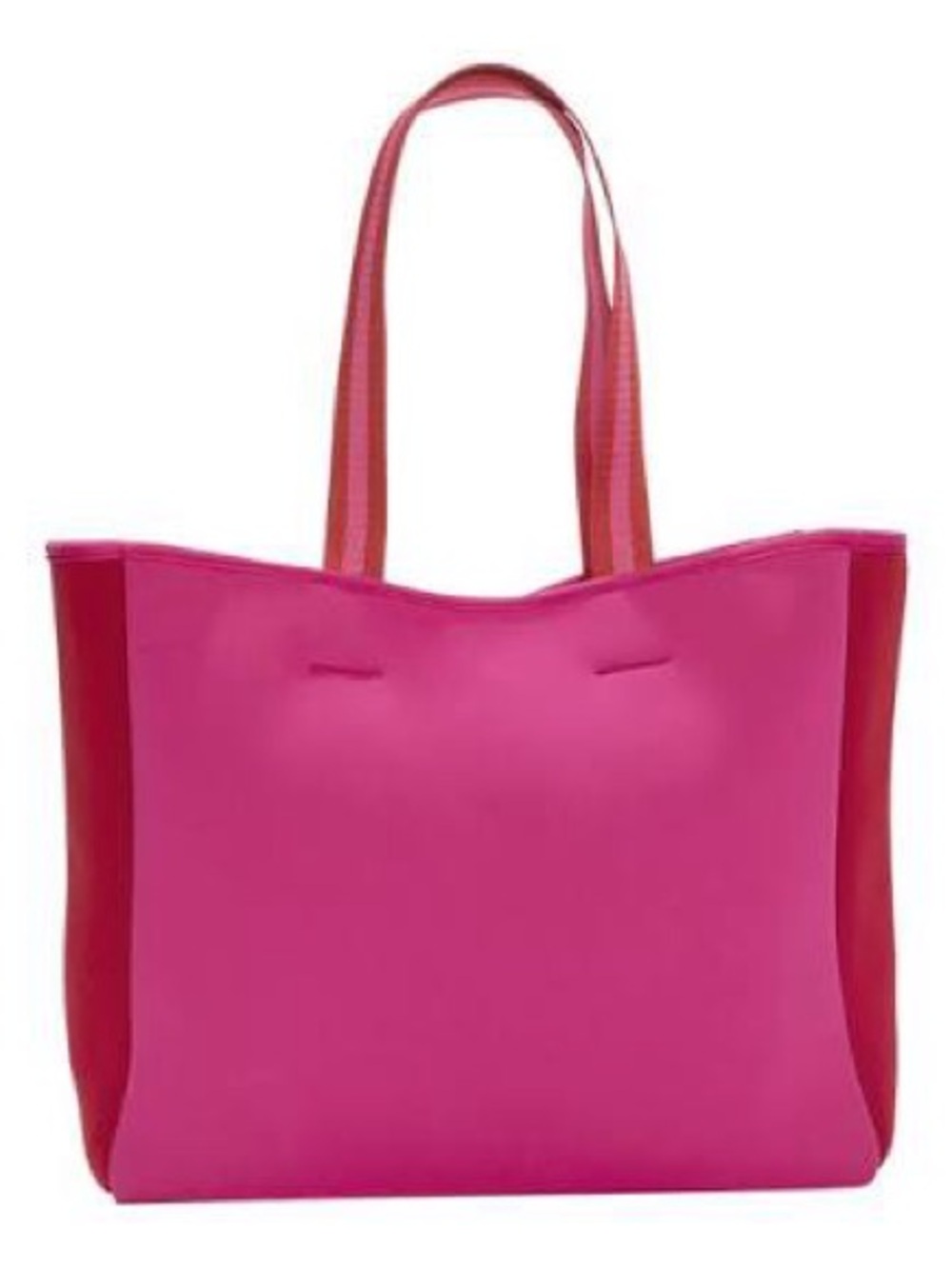 summersalt Hot Pink Tote with Black Logo